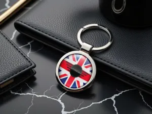 Mini Cooper Personalisiert Schlüsselanhänger Glänzend Edel Metall